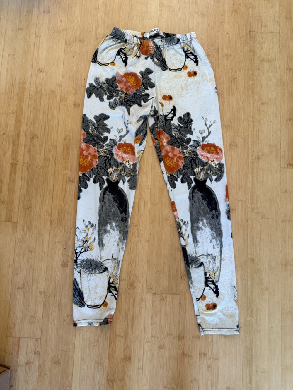 Asian Watercolor Printed Leggings